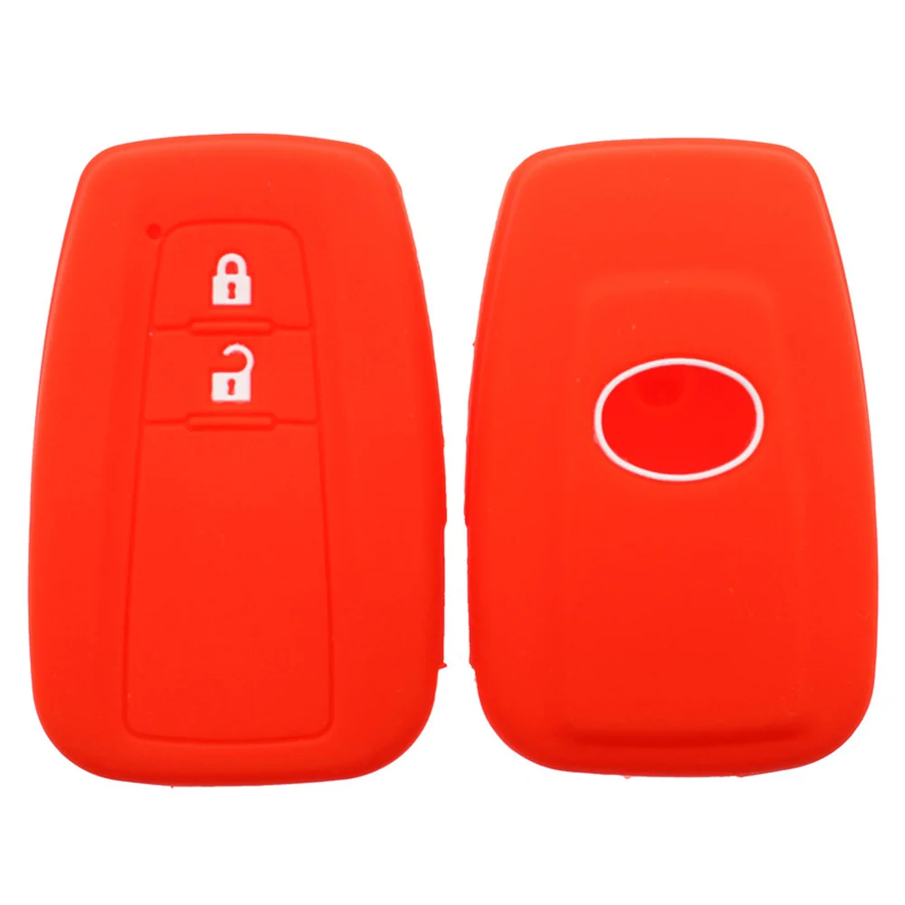 Silicone 2-Button Car Remote Key Case Cover Protector for Toyota Prius Camry Corolla Avalon CHR RAV4 - Image 2
