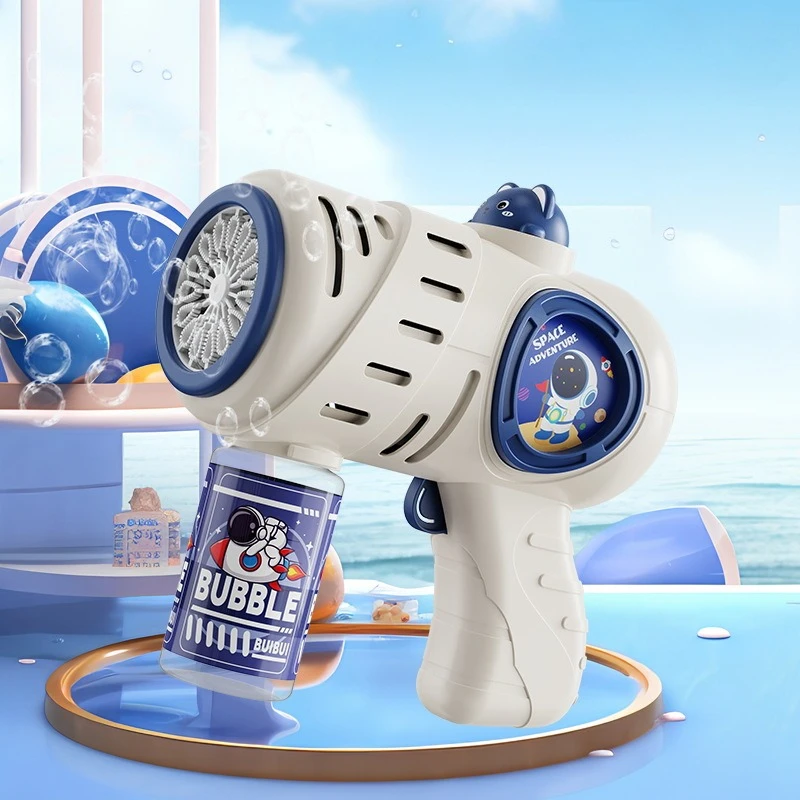 Fully Automatic Bubble Gun Childrens Bubble Stick Handheld Leak Proof Electric Summer Toys for Kids Outdoor Play Bubble Machine