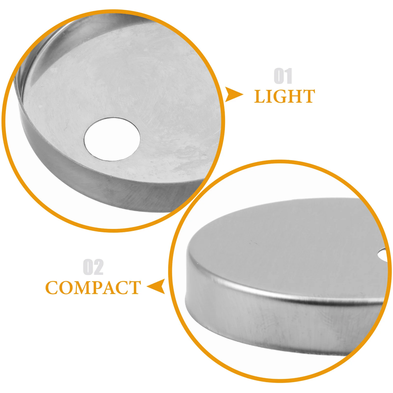 أغطية مسامير المرحاض المعدنية المستديرة قبعات زخرفية للحمام غطاء برغي متين إصلاح أجزاء تركيبات ملحقات الأجهزة