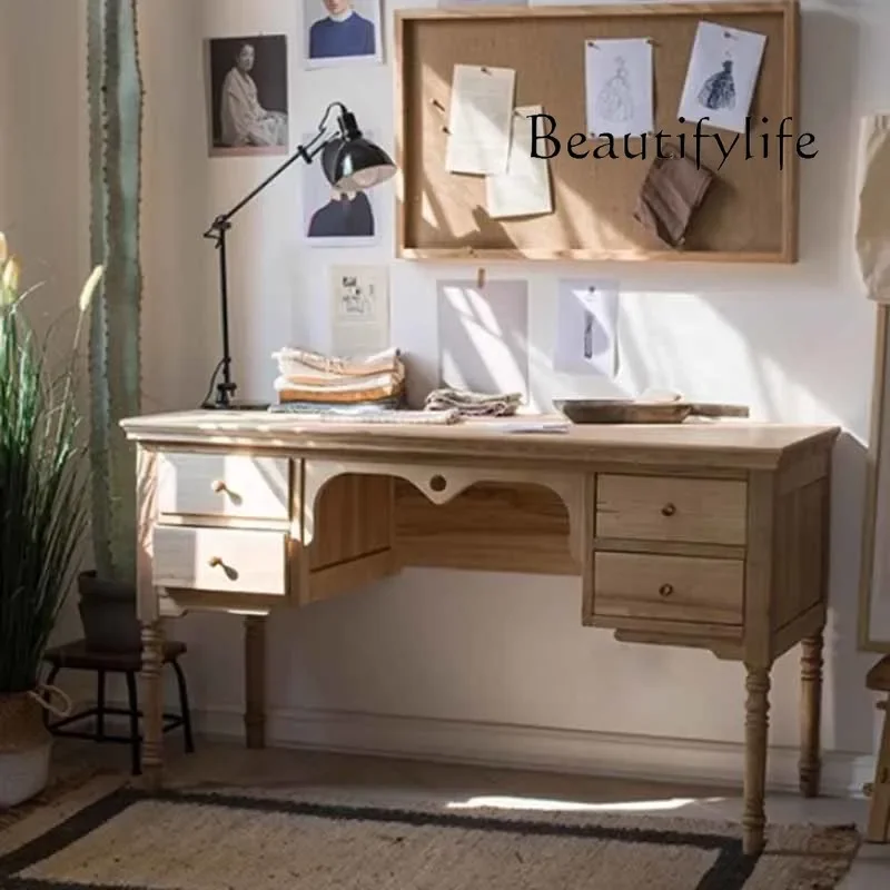 E Wood Nordic Girl Dresser Eithe Drawers Box Brown Hotel Living Room Dressing Table Storage Makeup Schminktisch Bedroom Furnitur