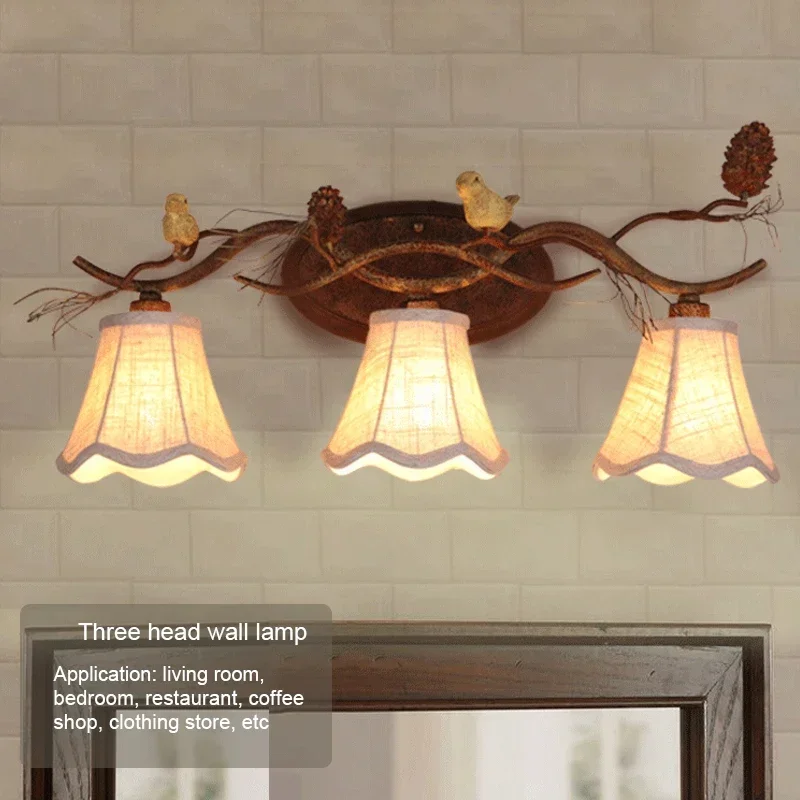 GISELLE Modern Retro Wall Sconce Lamp LED Creative Bird Decor Mirror Light For Home Living Bedroom Bedside Corridor