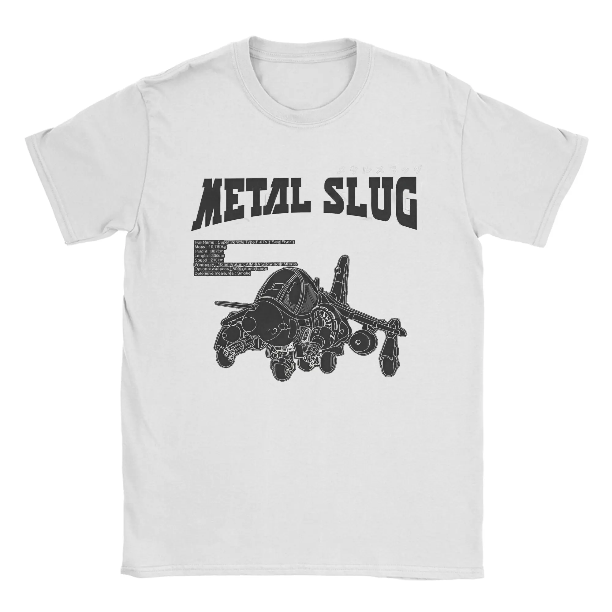 

Metal Slug Super Vehicle Type F 07V Men T Shirts Novelty Tees Short Sleeve Crewneck T-Shirts Pure Cotton Summer Clothes