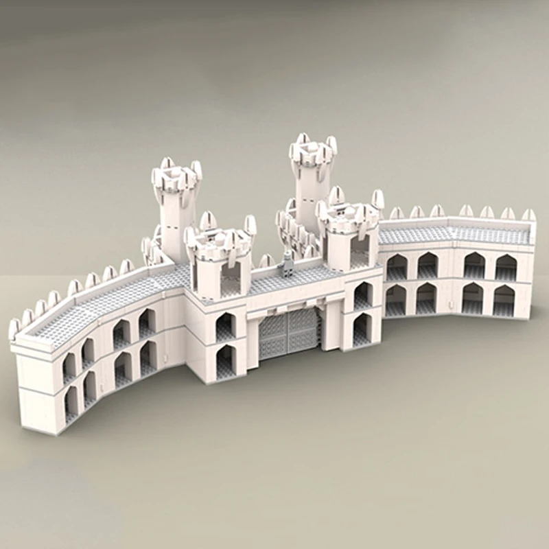 2574 pièces MOC films créatifs les murs des Minas Tirith bloc de construction jouets la grande muraille briques cadeau pour la Collection MOC-30378