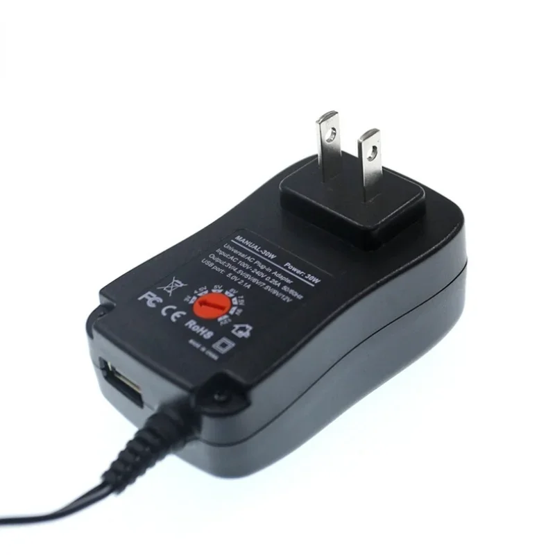 AC 110-240V DC 5V 6V 8V 9V 10V 12V 2A Universal Power Adapter Supply Charger adaptor EU US AU UK Adjustable power adapter