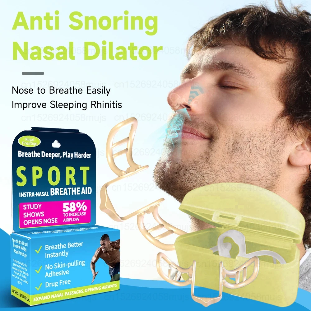 Nose Dilator Nasal Silicone Nose Clip Anti Snoring Easy Breath Preventing Snoring Help Breathe Snoring Devices Improve Sleeping