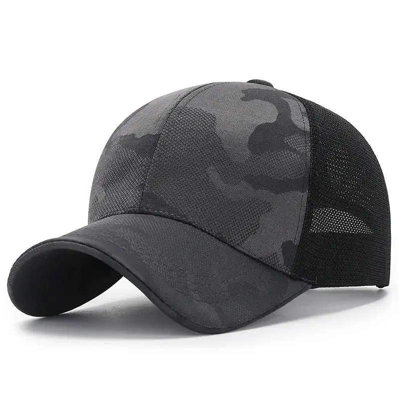 Unisex Light Plate Camouflage Breathable Baseball Net Caps Spring and Autumn Outdoor Adjustable Casual Hats Sunscreen Hat