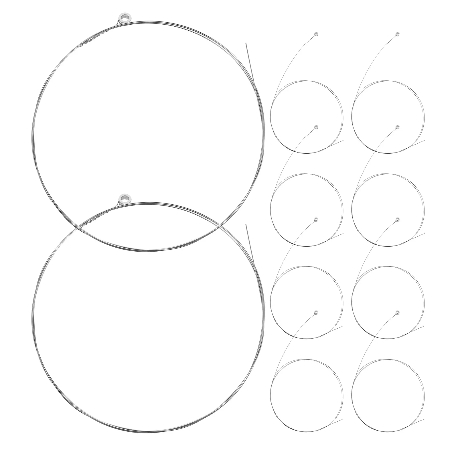 

10 Pcs Guitar Replacement Steel Strings Accessories Acoustic Parts Brass Spare The