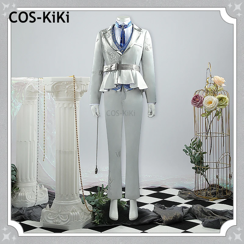 COS-KiKi Vtuber Nijisanji Kanae ChroNoiR 5th Anniversary Game Suit Handsome Cosplay Costume Halloween Party Role Play Outfit