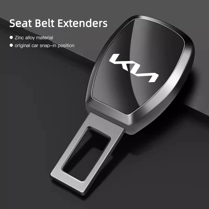 Clipe de cinto de segurança interior do carro extensores de metal acessórios do carro para kia k9 sportage niro k5 ev6 ev9 ev3 k8 stinger forte ceed cerato