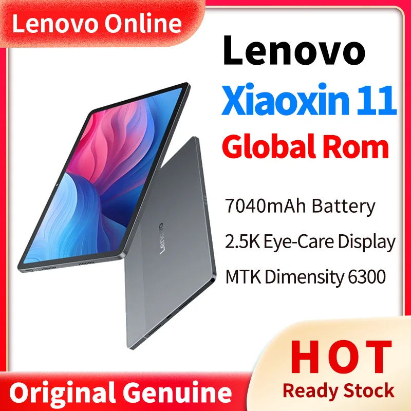 Lenovo Xiaoxin Tablet 11 MediaTek Dimensity 6300 11 pulgadas 2.5K Pantalla de protección ocular 2560*1600 Resolución 90Hz 7040mAh WiFi