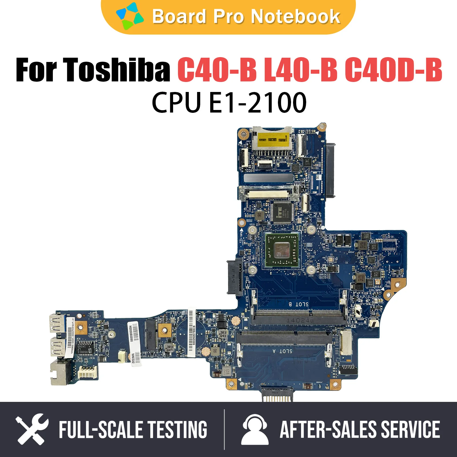 

Mainboard For Toshiba Satellite C40-B H000078250 Laptop Motherboard EM6010 CPU DDR3 Full tested