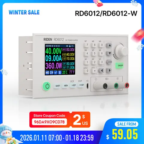 60V 12A USB WiFi Power Supply RD