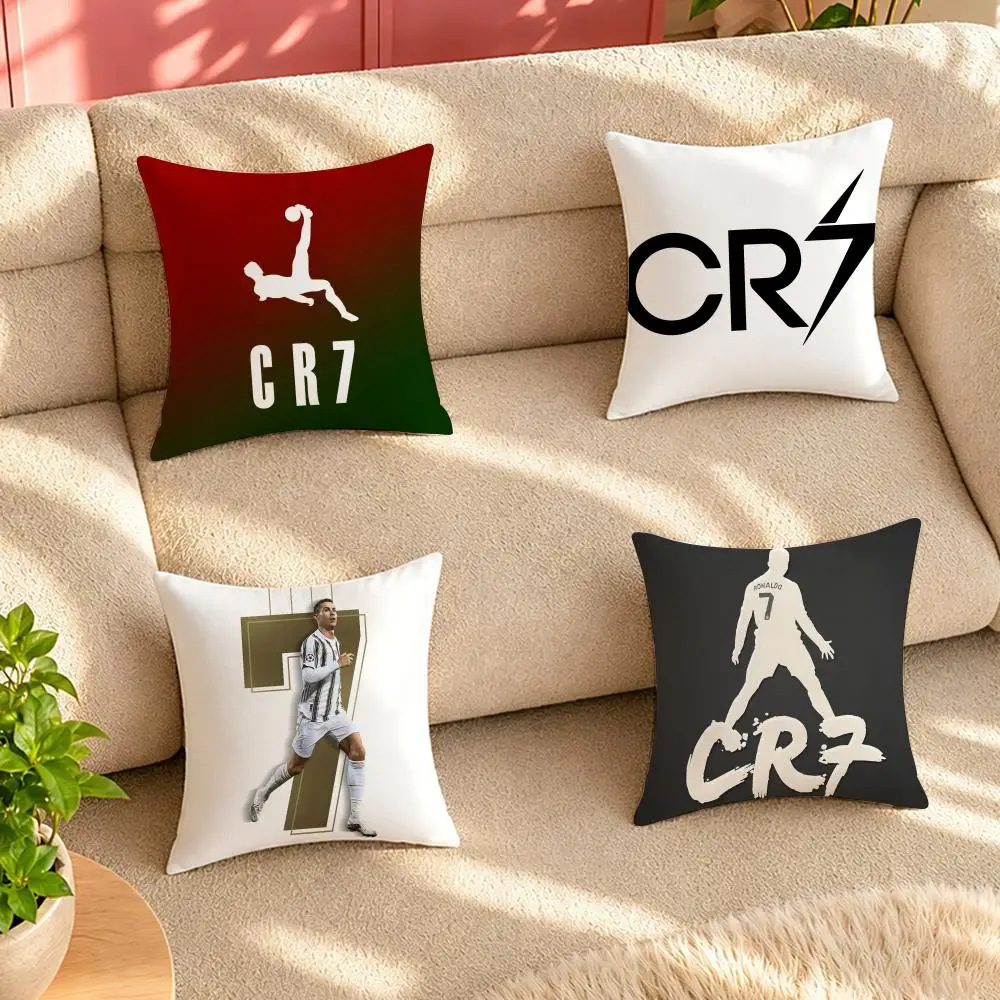CR7 C-Cristiano R-Ronaldo Fall Cushion Cover Pillow Cover Decorative Throw Couch Home Decor for Living Room Sofa