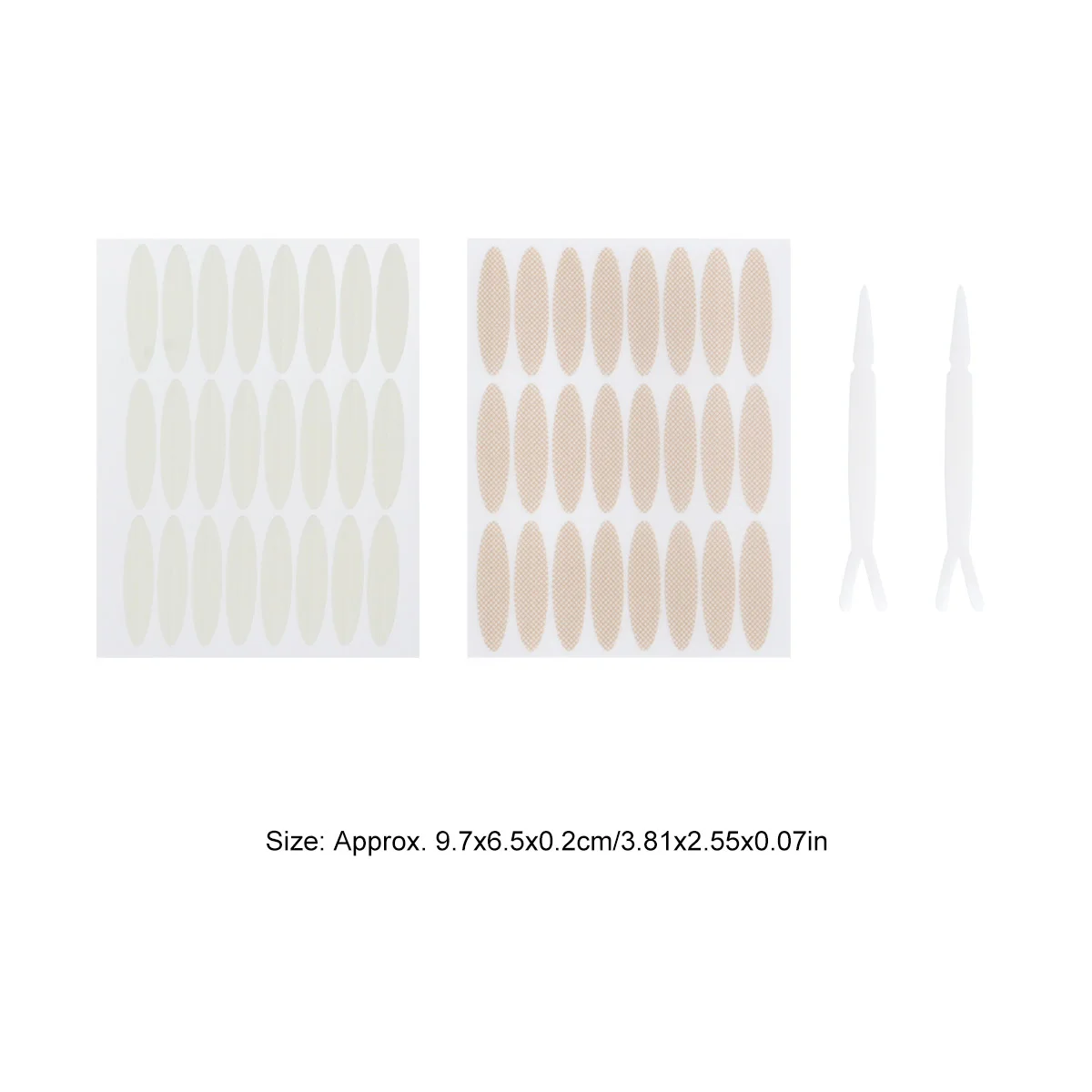 เทปติดตาสองชั้นแบบมองไม่เห็น สีผิว ไฟเบอร์คุณภาพสูง น้ำหนักเบา ระบายอากาศได้ สติ๊กเกอร์ติดตาแต่งหน้าแบบธรรมชาติ อุปกรณ์ดูแลความงาม