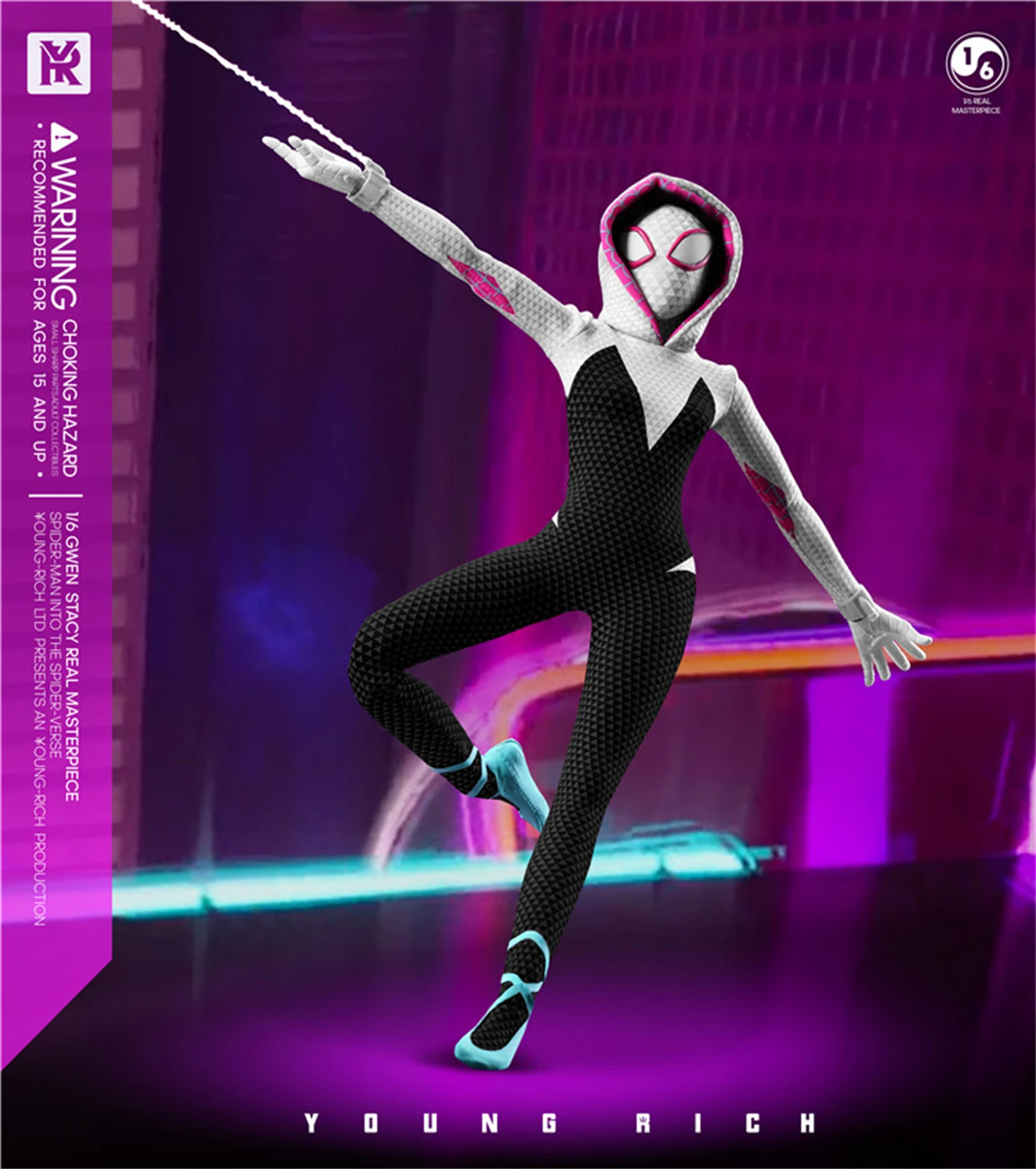 YR TOYS 1/6 YR009 Female Spider Gwen Stacy Into the Spider-Verse 12inches Action Figure Model Collectible