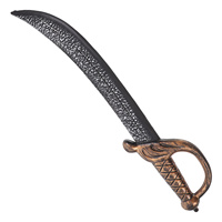 Plastic Pirate Sword Prop For Costume Halloween Party Favors Cosplay Medieval Knight Fake Accessory