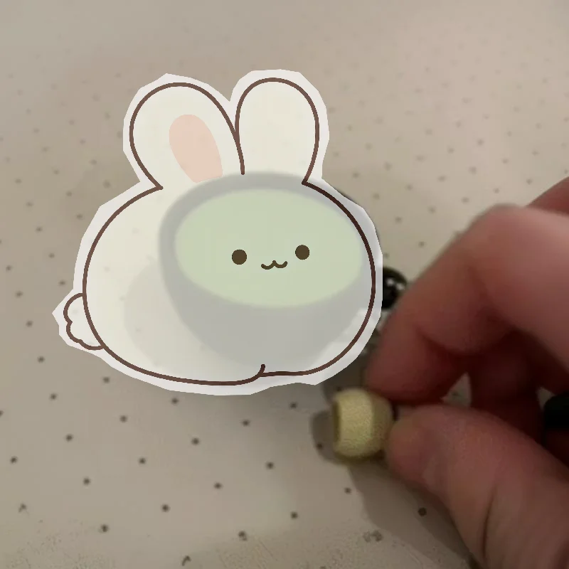 Japanese Matcha Chocolate Key Chain Creative Fidget Click Decompression Button Ornament for Friends Small Surprise Gifts