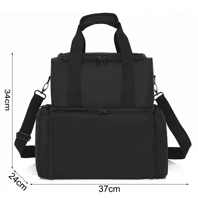 Draagbare 3 Laags Nagellak Opbergtas Organizer Dames Reis Etherische Olie Opbergdoos Multifunctionele Opslag Schoudertas