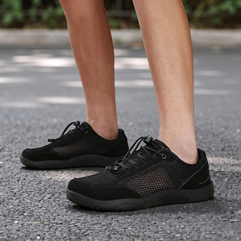 Sommerliche Herren-Sneaker mit breiter Zehenbox, minimalistische Zero-Sohlen-Sportschuhe, atmungsaktive Barfußschuhe für Paare, weiche Laufschuhe – Detail 28