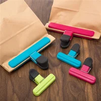 Portable Bag Clips Kitchen Storage Food Snack Seal Sealing Bag Clips Sealer Clamp Plastic Tool Kitchen Organization Accessories