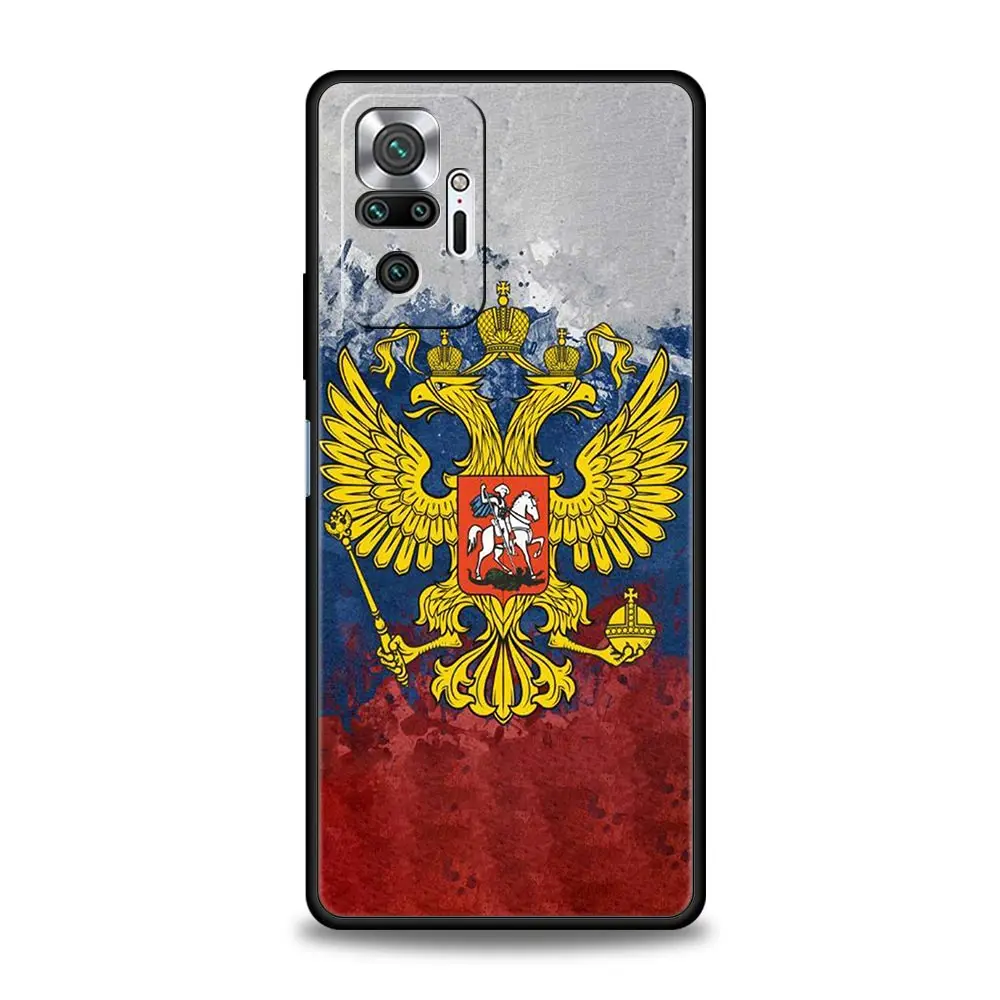 Russia Flag national ​Bea Phone Case For Xiaomi Redmi Note 13 12 5G 11 10 Pro Plus 4G 9S 9 8 7 9T 13C 10C 9C 9A Silicone Cover