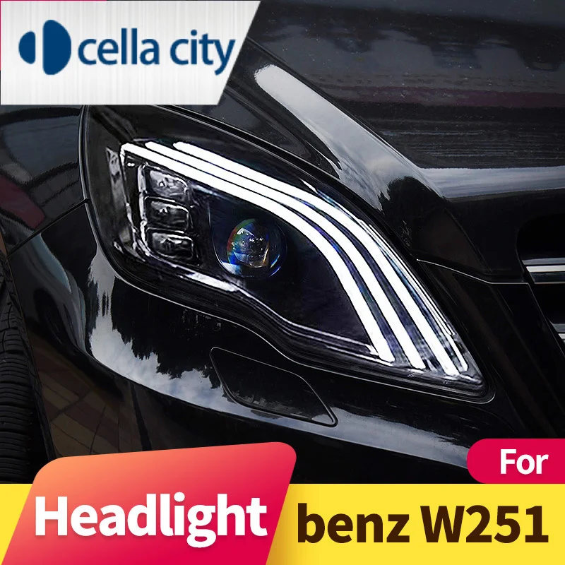 

Car Lights for BENZ W251 LED Headlight Projector Lens 2010-2017 W251 R Class R320 R350 R500 Head Lamp DRL Auto Accessories