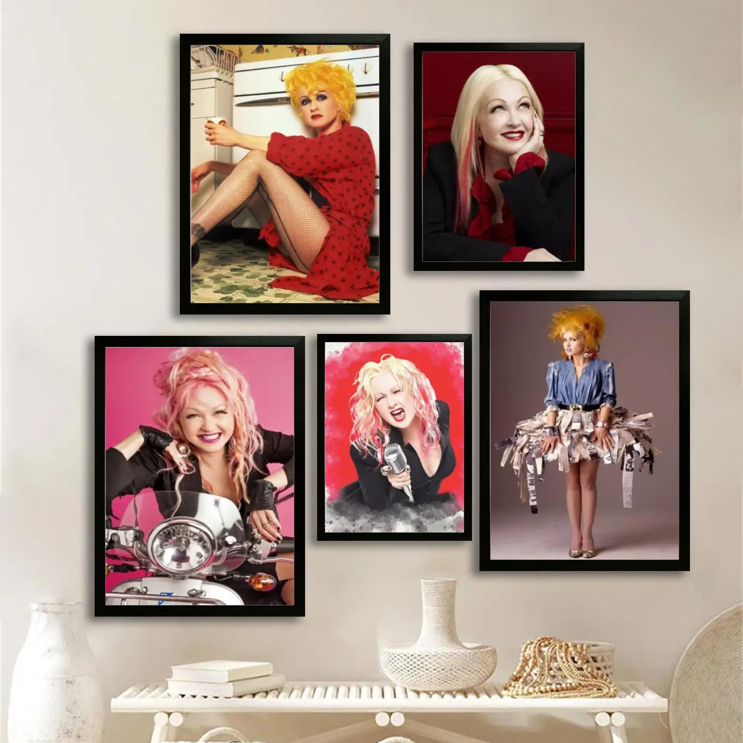 cindy lauper Canvas Art Poster and Wall Art, Picture Print, Modern Family Bedroom Decor, Posters,Decorative painting