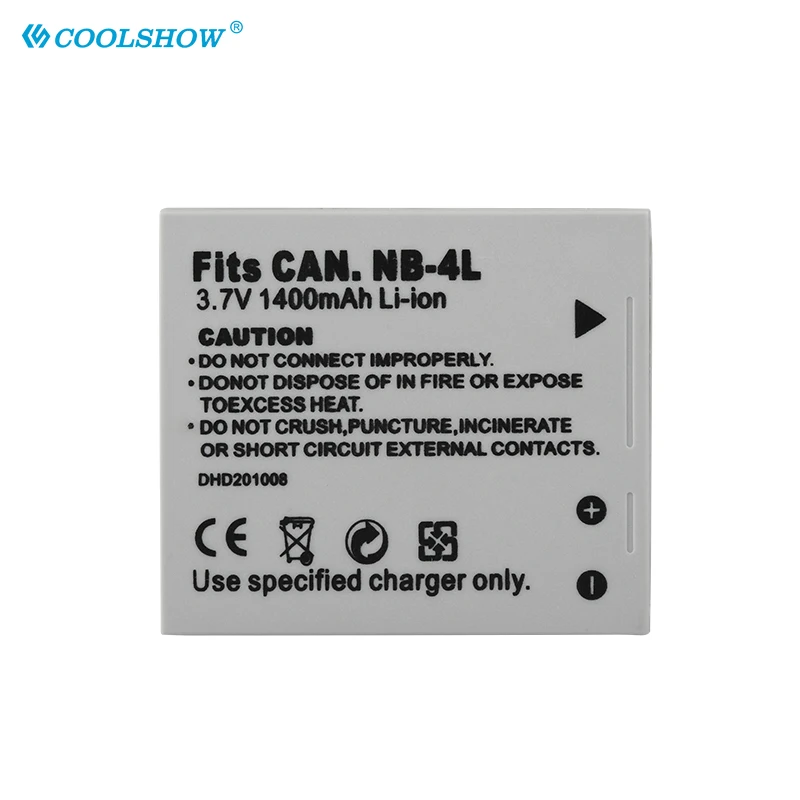بطارية الكاميرا NB-4L NB 4L لكانون IXUS 30 40 50 55 60 65 80 100 I20 110 115 120 130 IS 117 220 225 230 255 1400mah بطاريات