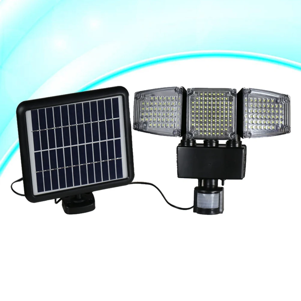 

Solar Motion Light 188 LED Ultra Bright Triple Head Sensor Wall Lamp Outdoor Indoor Garage Driveway Yard Garden Solar Lighting
