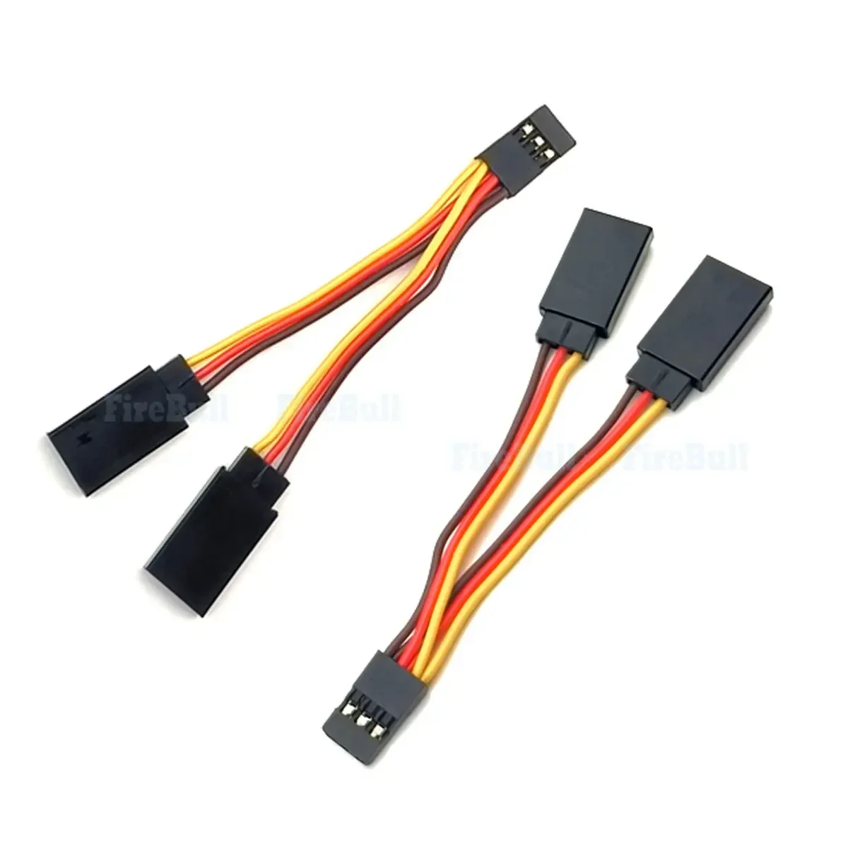 1 2pcs /5pcs 90mm Servo Splitter Cable,1 Male to 2 Female JR Style Servo Y Harness Cables Extension Lead Wire for RC Car Drone