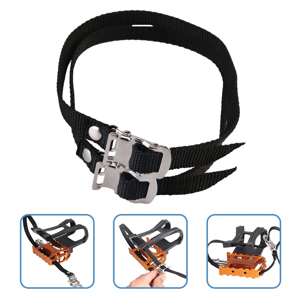 

4Pcs Adjustable Bike Pedal Straps Nylon Cycling Footrest Straps Gym Exercise Bike Training Accessories Cycling Fix Bands