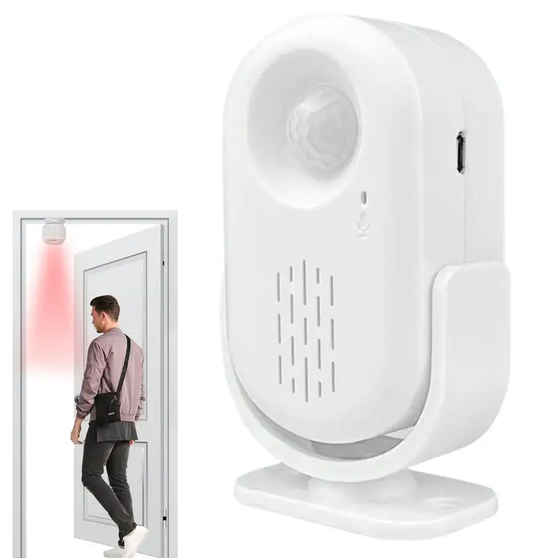 

Door Chimes When Door Opens Doorbell Motion Sensor USB Rechargeable Motion Sensor Bell Safe Open Door Chime For Home Security