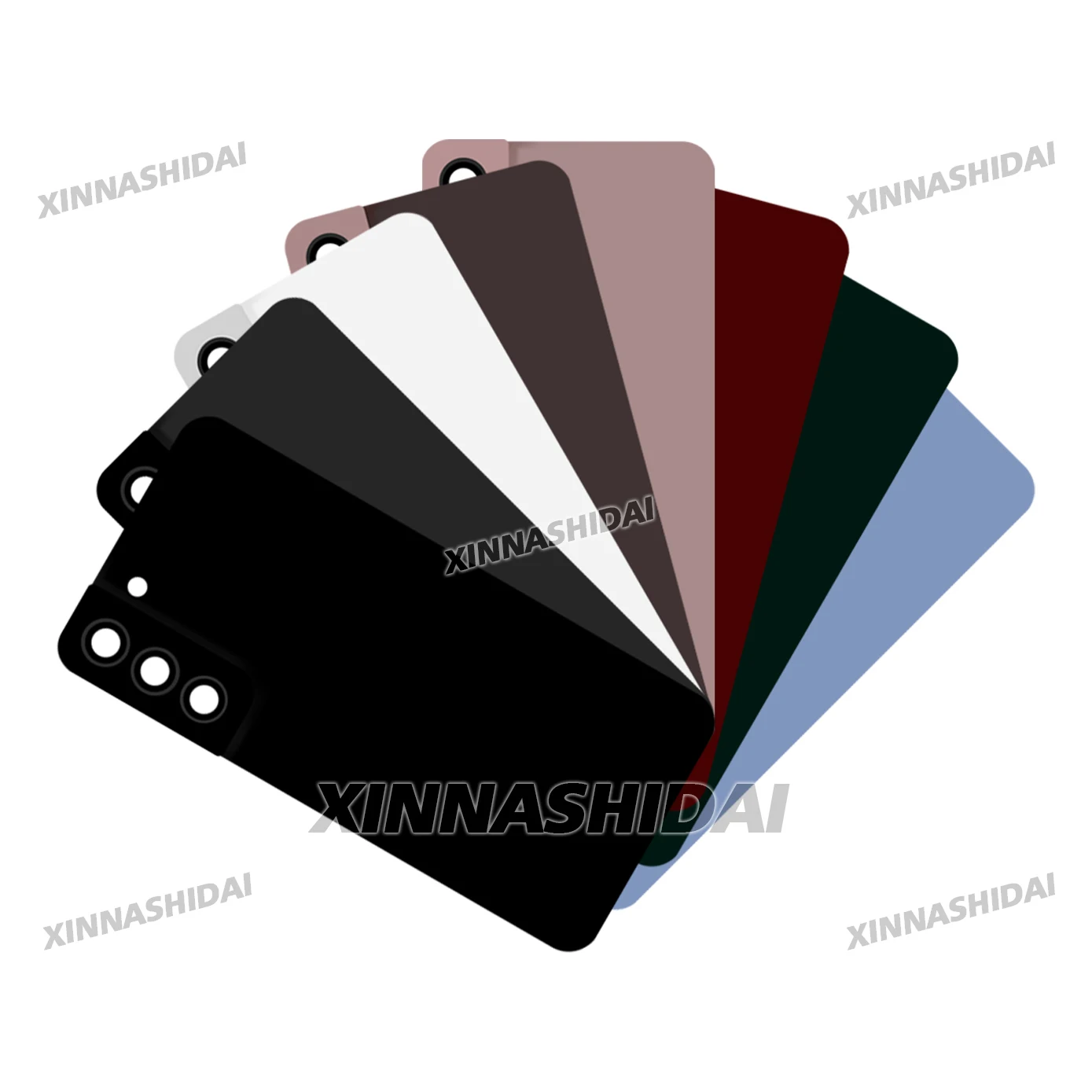 لهاتف سامسونج جالاكسي S22 بلس غطاء خلفي للبطارية الزجاجية لإصلاح استبدال الباب الخلفي + غطاء عدسة الكاميرا S22 Plus #2