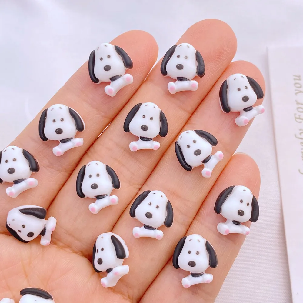 30pcs 3D resin nail mini cartoon cute puppy nail accessories Kawaii DIY nail art decoration