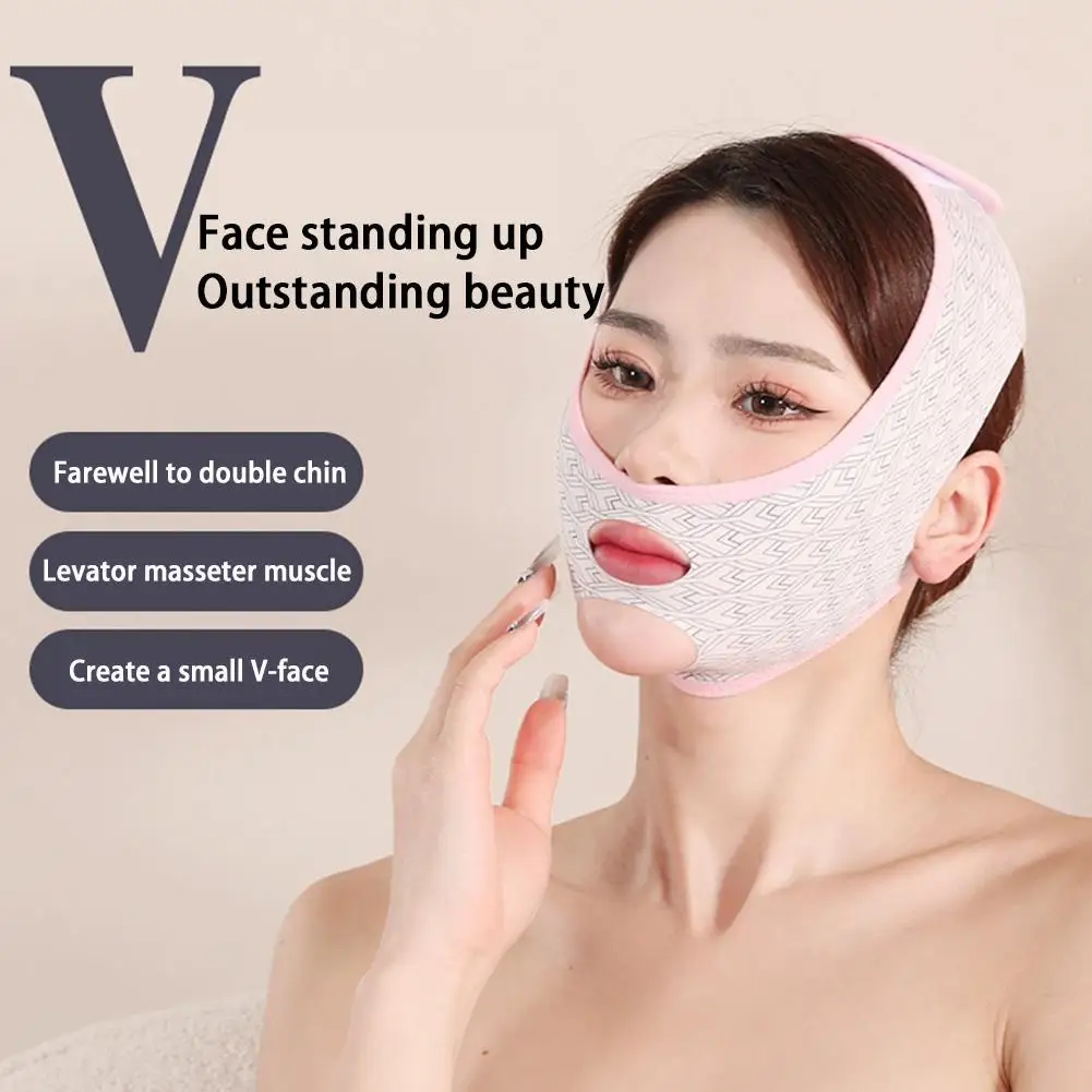 Verstelbare V-Face Bandage Lift Up Riem Verminderen Dubbele Kin Gezicht Beeldhouwen Slaapmasker Face Lifting Tapes Gezichtsverzorging Tools