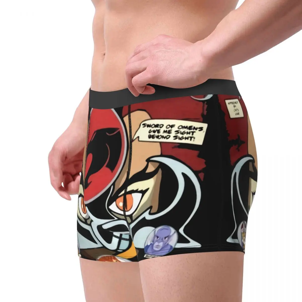 Custom Cartoon Anime Thundercats Underwear Men Stretch HiMan Cheetara Boxer Briefs Shorts Panties Soft Underpants For Male