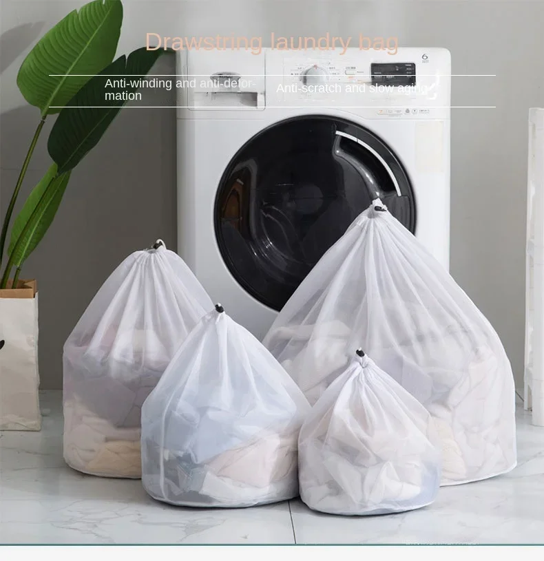 1/2/4 Stück Große Wäschesäcke aus Netzstoff für BHs, Socken und Unterwäsche – Organizer für Waschmaschine und Kleidungszubehör – Detail 1
