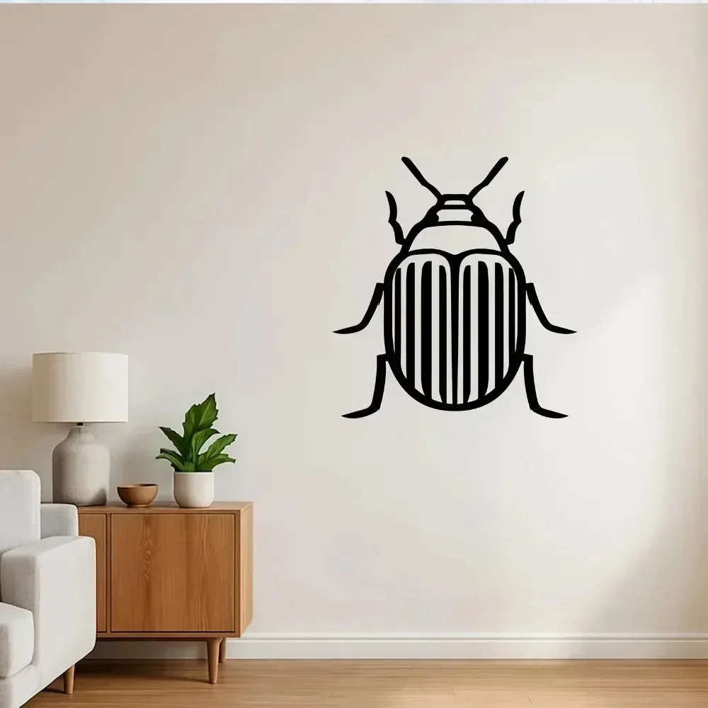 CIFBUY XL Beetle Metal Wall Art, Weatherproof Insect Sculpture for Living Room Outdoor Garden Patio Home Decor & Holiday Gift