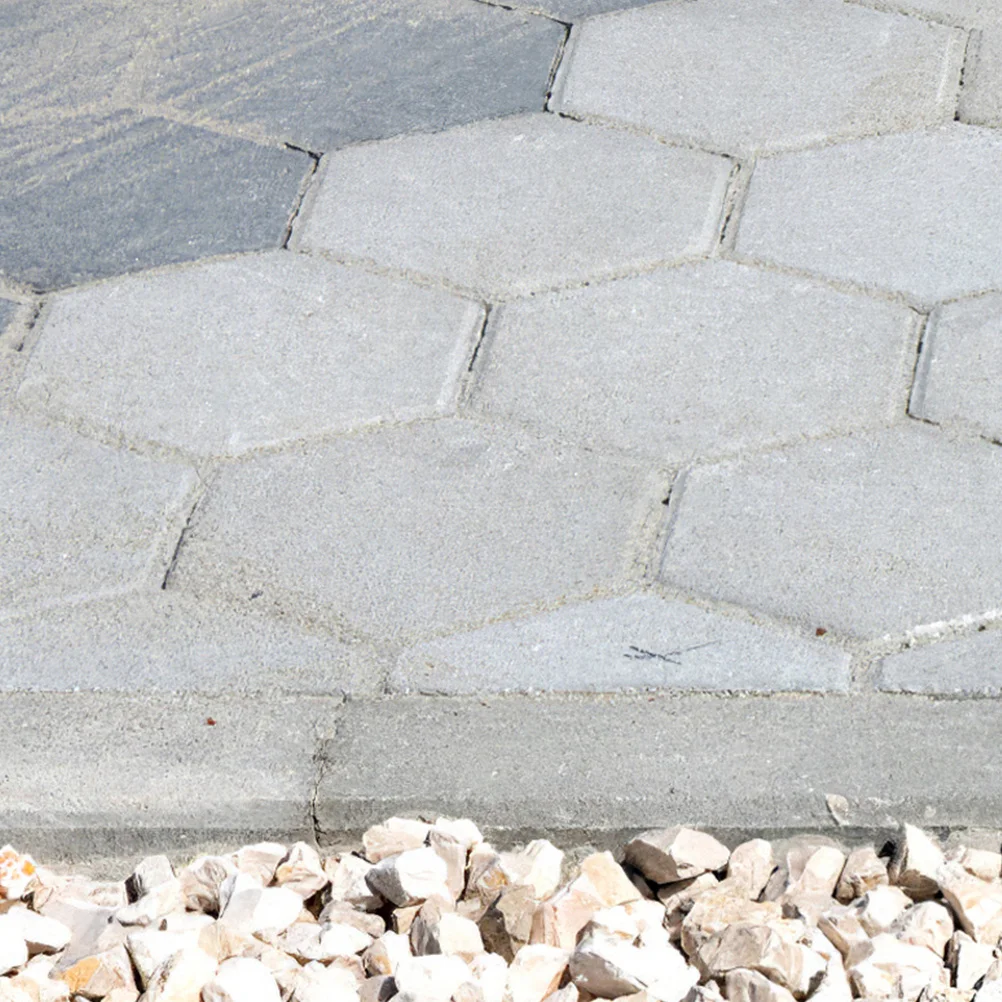 

2Pcs DIY Hexagonal Paving Molds Plastic Concrete Patio Pathway Molds Versatile Application Garden Driveways Concrete Paving Mold