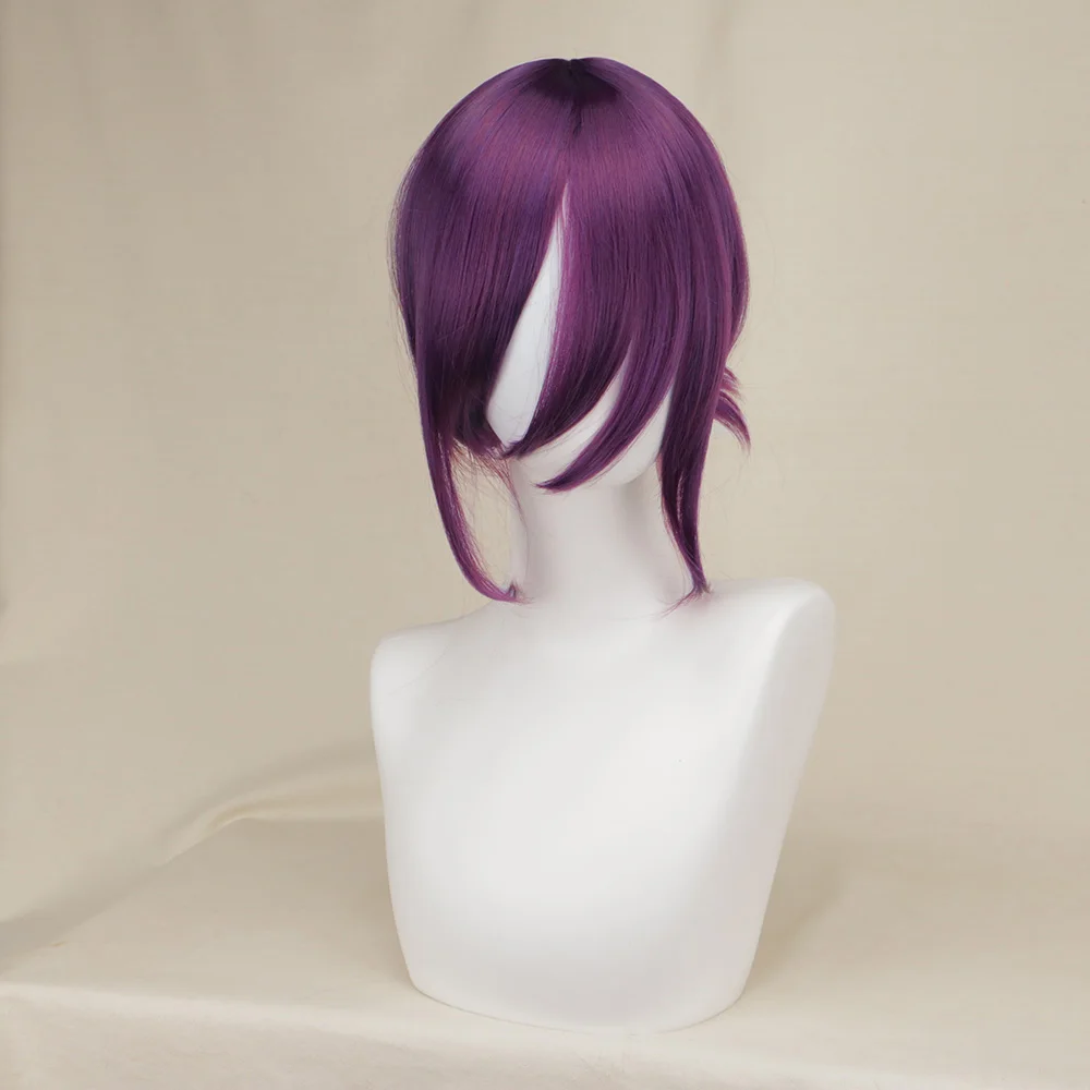 Reze traje cosplay perucas de cabelo sintético halloween anime motosserra homem traje curto em linha reta resistente ao calor peruca