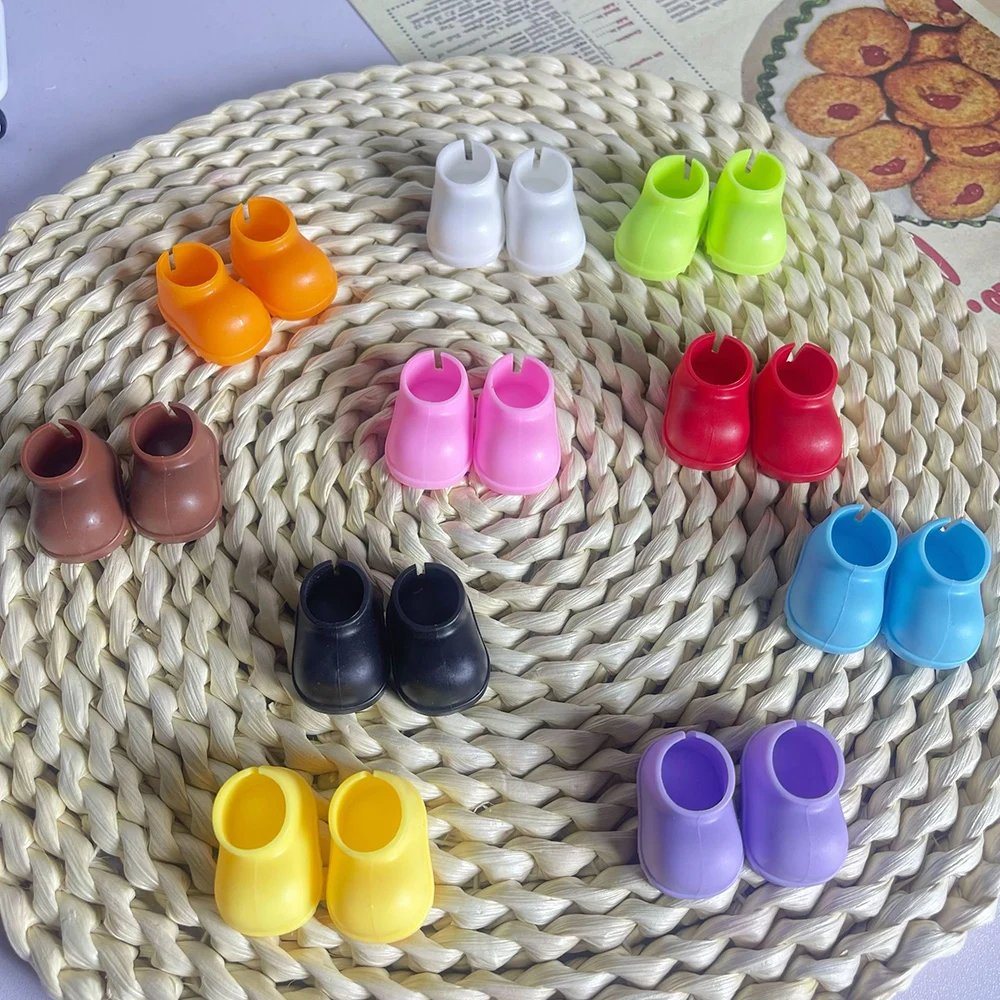 

17cm Labubu V1 V2 Fashion Color Rain Shoes 10cm Cotton Doll Cute Shoes Doll Replacement Accessories