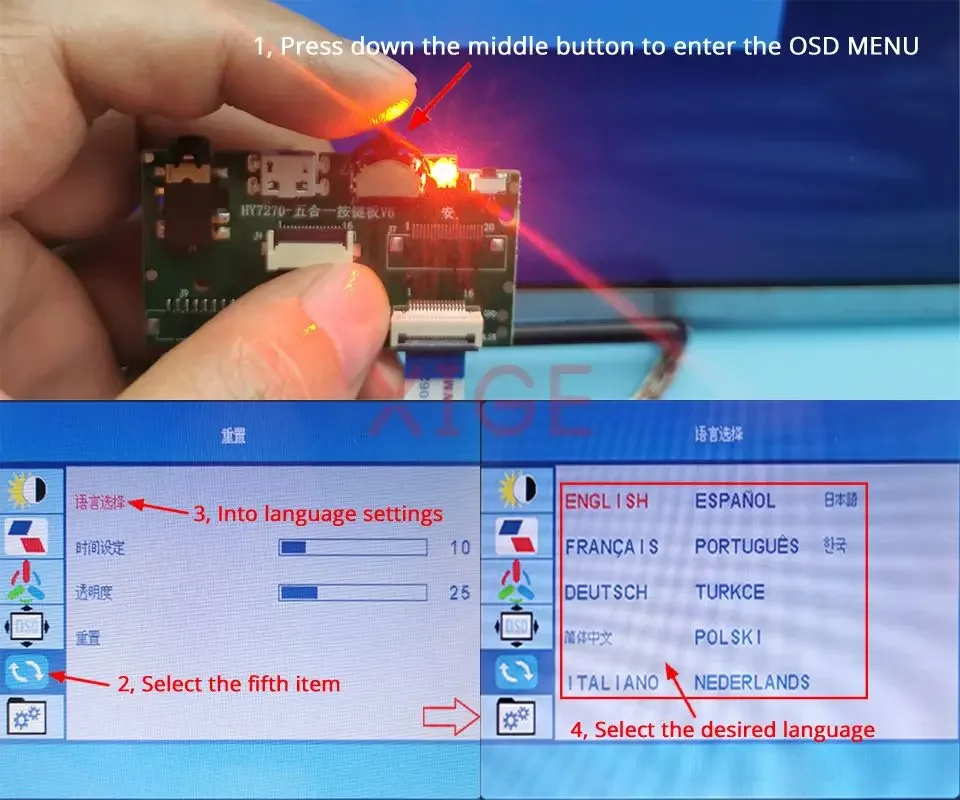 Imagem -06 - Lvds de 40 Pinos Micro Kit 1366x768 Mini Hdmi Lp156whb Tl-tla1 Tlb1 Tlc1 Tlc1 Tl1