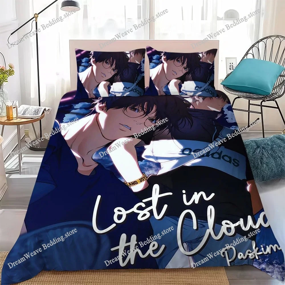

L-losts in the C-clouds Duvet Cover Set Home Style Bedding Soft Laundry Cotton Bed Student Dormitory Gift