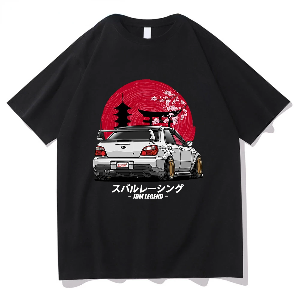 Funny Classic Initial D T Shirt Men Harajuku T-Shirt Unisex Hip Hop GTR Vaporwave JDM Car Print Tshirt Casual Daily Tee harajuku