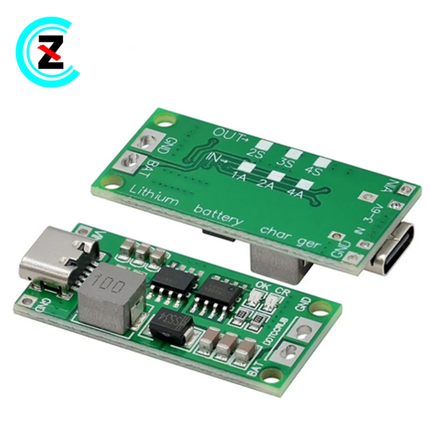 2 string 1A 3 string 2A 4 string 4A lithium-ion charger Battery protection board TypeC USB boost charging board DC3-5V