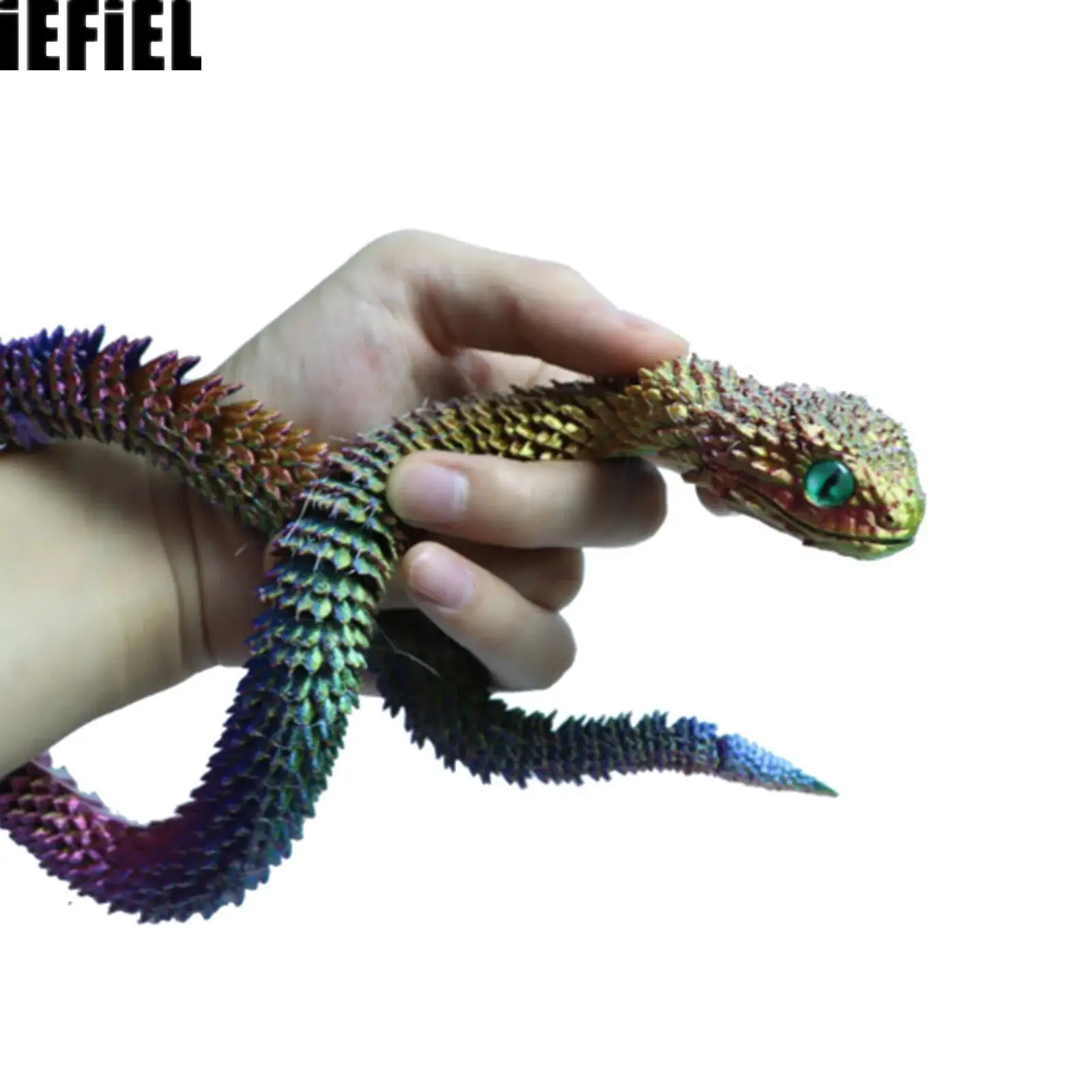 

3D Printed Snake Animals Toys Articulated Flexible 3D Printed Toy Realistic Design Home Office Funny Desk Decor
