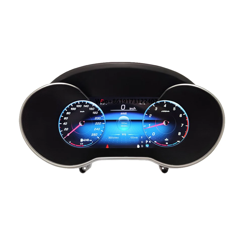 

12.3'' LCD Dashboard for GLC X253 2016-2019 Plug and Play LCD Odometer Auto Parts Virtual Digital Cluster Cockpit