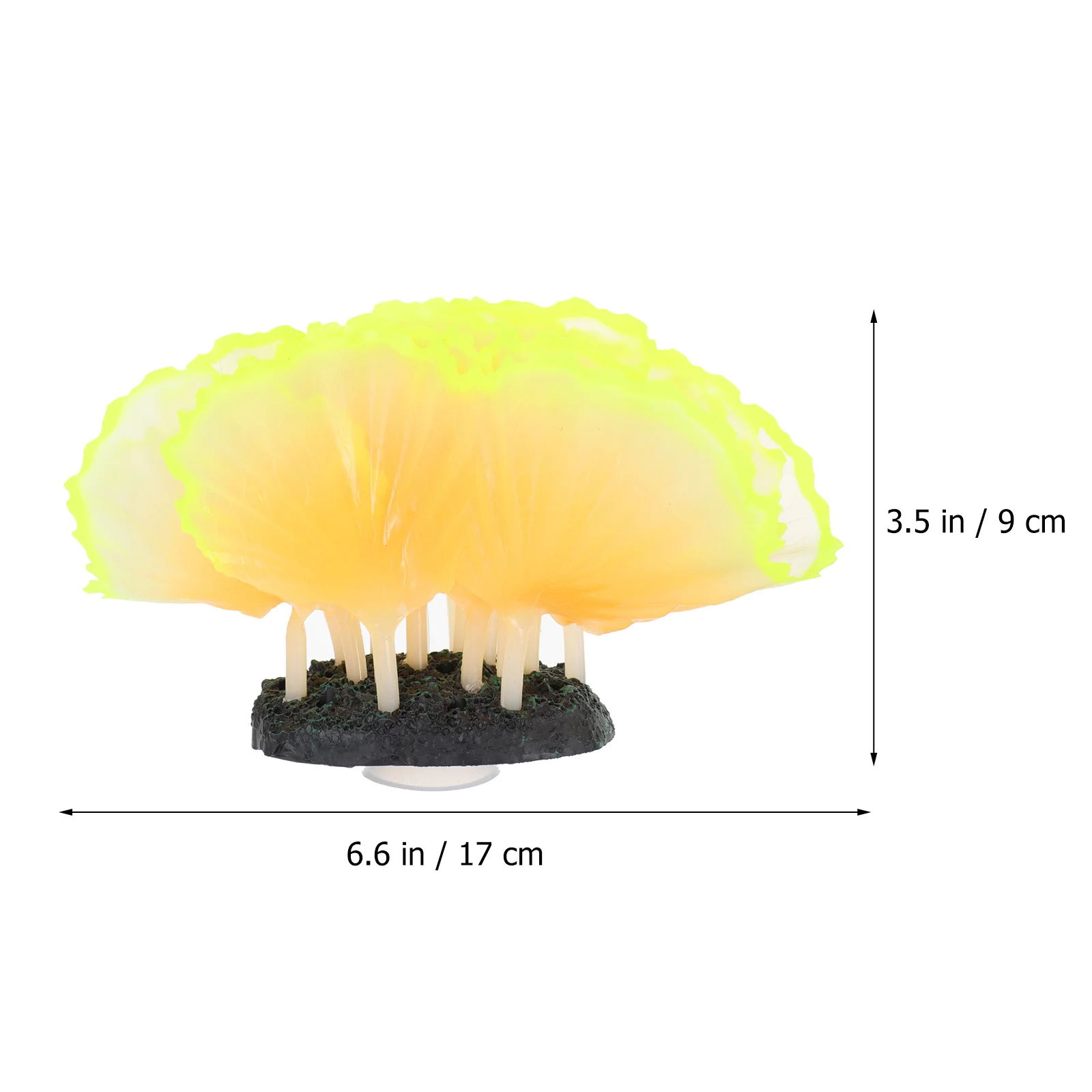 

Aquarium Ornament Fluorescence Coral Simulation Fish Tank Accessory Realistic Design Safe for Pets Easy Install Play Hide