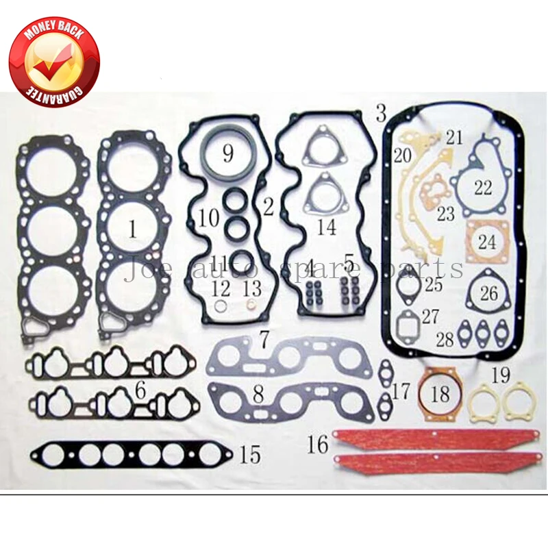 

VG30S Engine Full gasket set kit for Nissan Cedric Y31 / Laurel C32 3.0L 2960cc 10101-39V26 10101V5929 10101-39V26 1010139V26