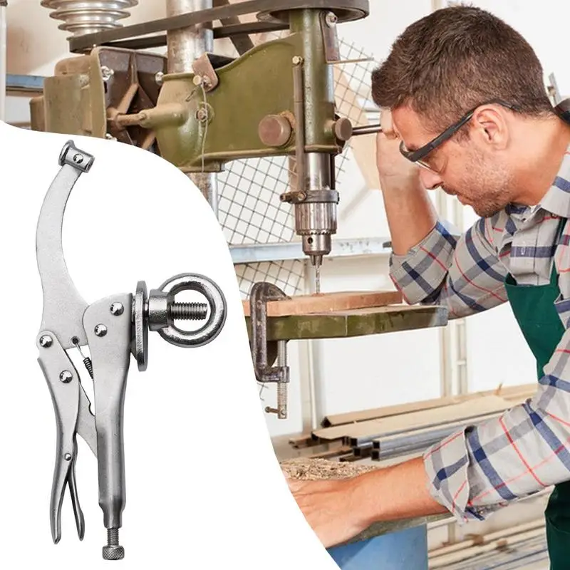 Abrazaderas de prensa de taladro, Clip de agarre fuerte de 9 pulgadas, herramienta multifuncional de liberación rápida, accesorios de prensa de taladro resistentes a la oxidación para